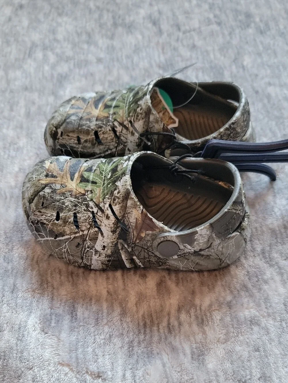Toddler Camouflage Slip-On Clogs - Green/Brown Size 7